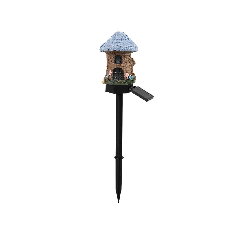 Solar Fairy-Tale Mushroom Cottage Garden Light