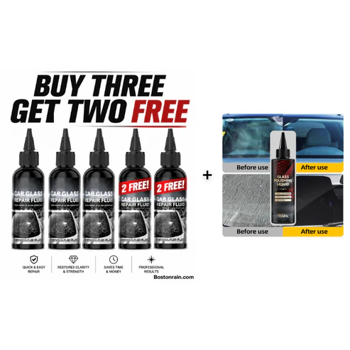 Fast-Acting Windshield Crack & Chip Repair Kit
