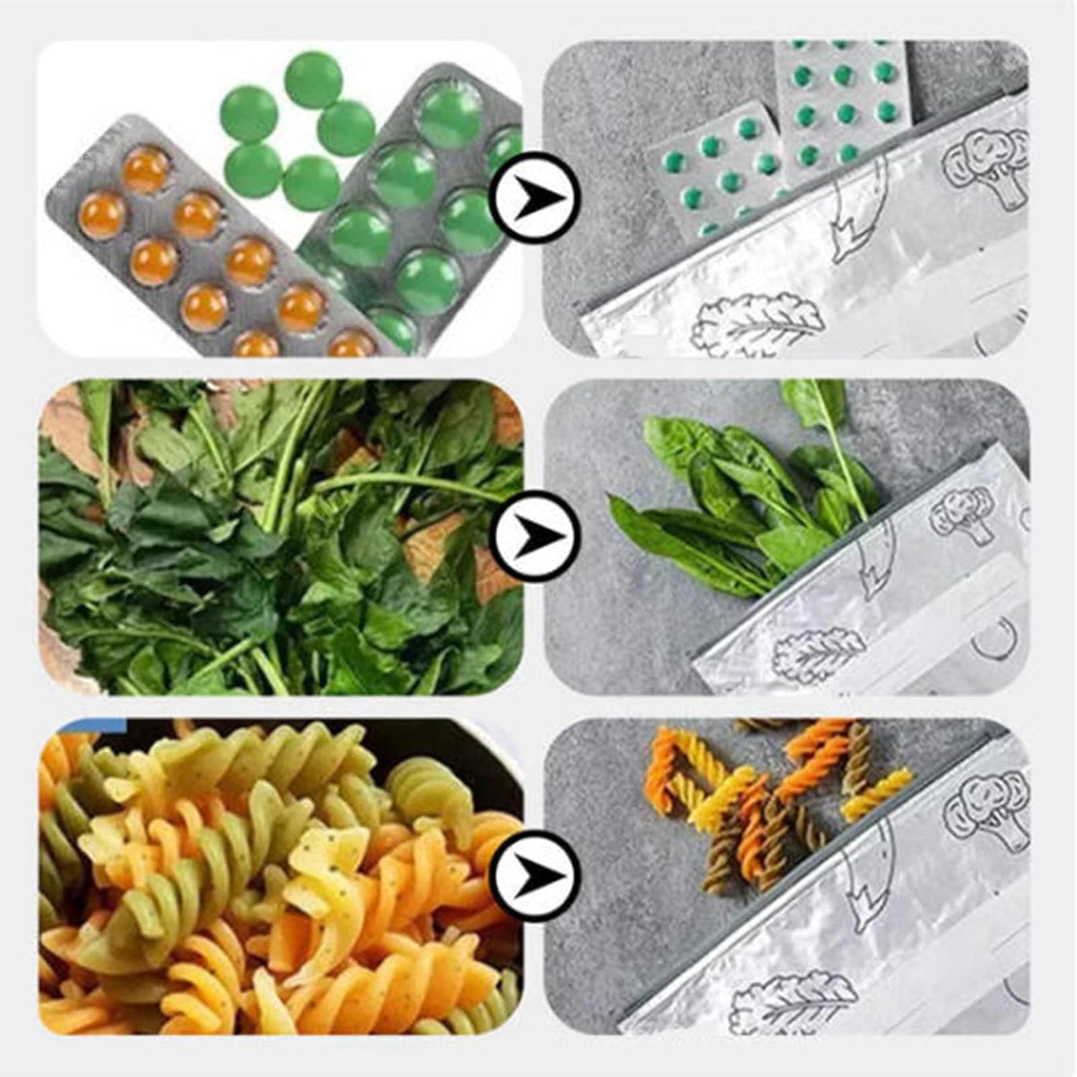 Reusable Aluminum Foil Freshness Seal Bags 🍴✨(1 Set 10 PCS)
