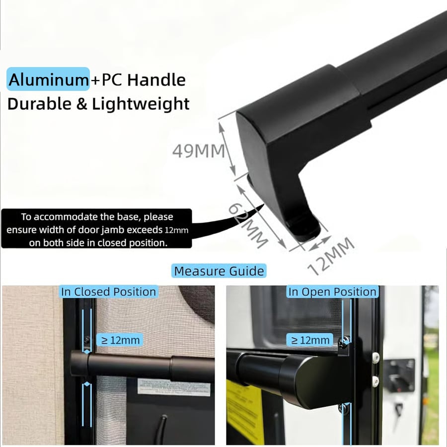 🚗Aluminum RV Screen Door Handle Bar