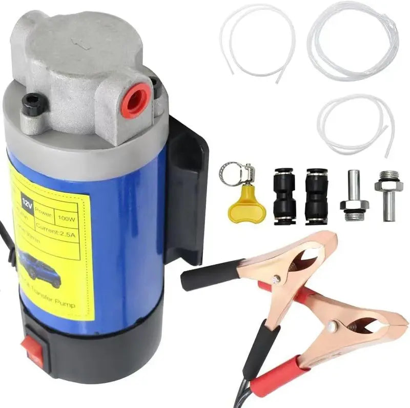💪 HOT DEAL | 12V 100W Oil Transfer Pump – 1–4 L/min Portable Engine Oil Extractor for DIY Maintenance
