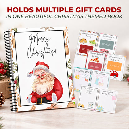 Christmas Gift Card Book – 12 Gift Card Pages & Personal Message Holder