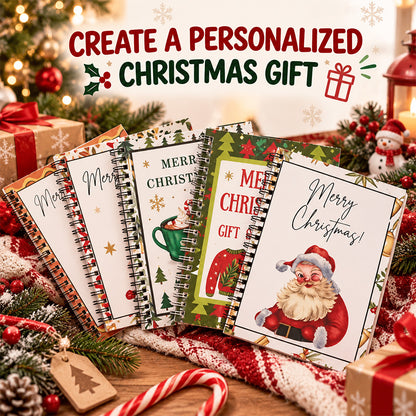Christmas Gift Card Book – 12 Gift Card Pages & Personal Message Holder