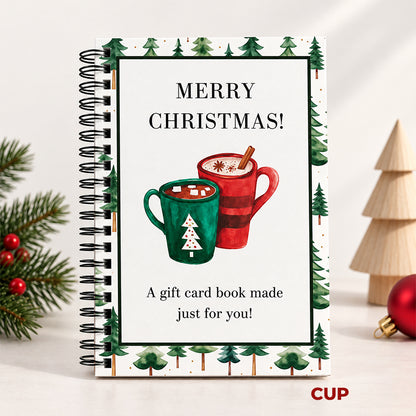 Christmas Gift Card Book – 12 Gift Card Pages & Personal Message Holder