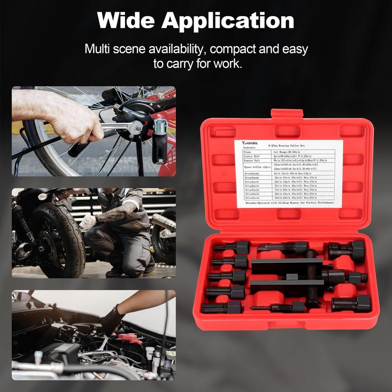 Motorcycle Wheel Inner Bearing Removal Tool Set