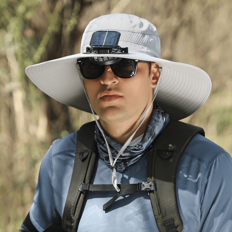 🔥2026 Summer Hot Sale🔥 New Ultralight Solar Fan Sun Hat – Lighter Than a Baseball!⚾(Only 11oz)