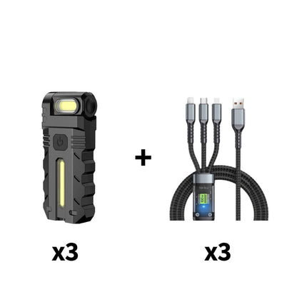 💎 💎 180° Rotating Head LED Work Light – Dual Beam, Magnetic Base & USB-C Rechargeable