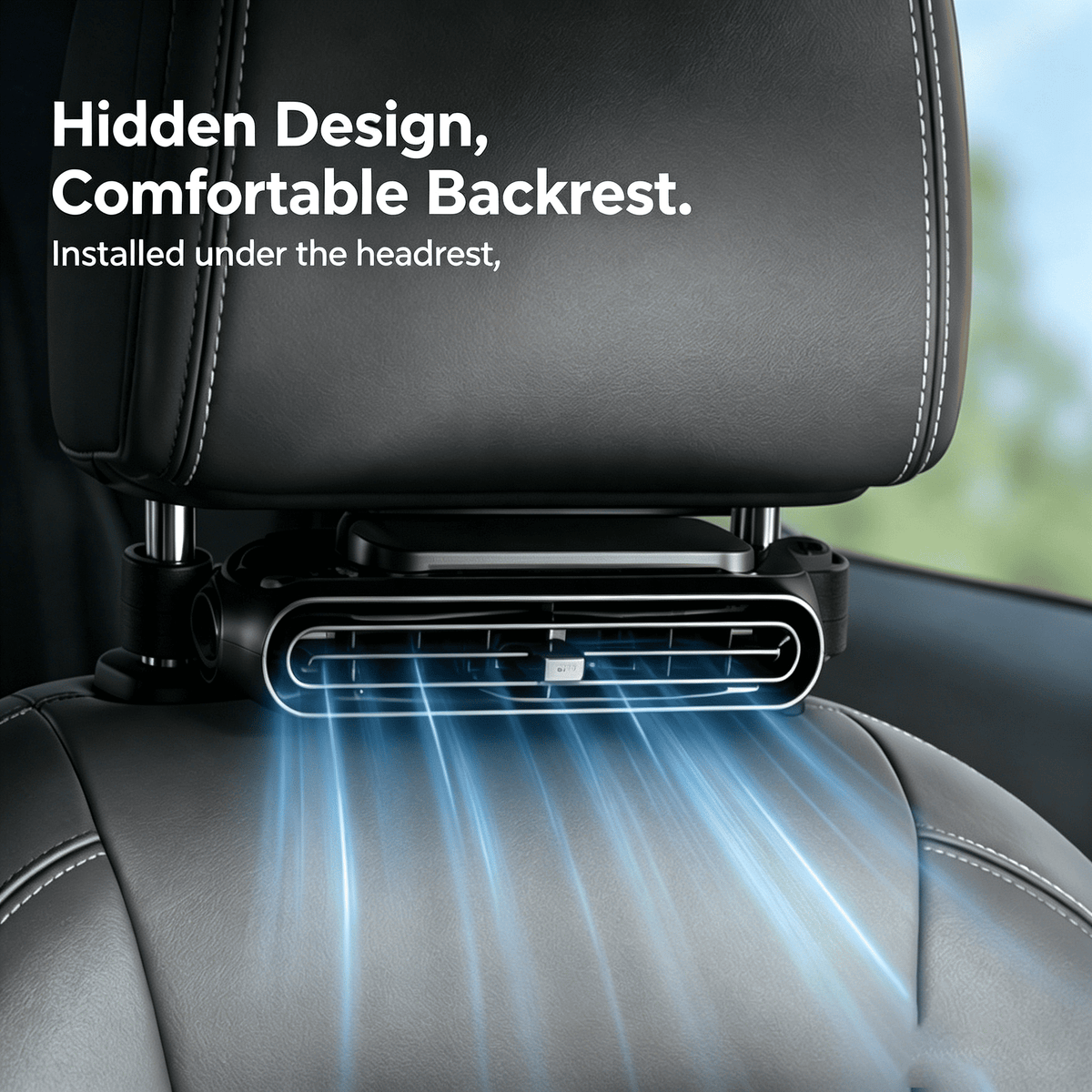 Portable Car Seat Cooling Fan, 9000RPM Fast Cooling