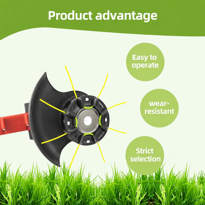 Universal Steel Wire Trimmer Head Replacement-Heavy-Duty Weed Brush Cutter