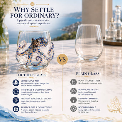 🌊 3D Ocean Animal Artisan Glassware Collection for Fresher Sips, Coastal Elegance & Elevated Home Bar Vibes
