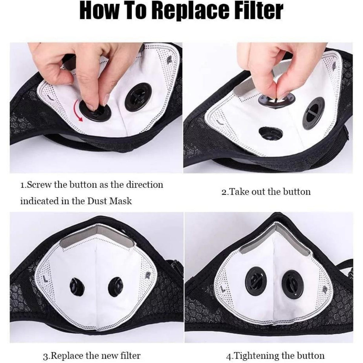 🔥LAST DAY 50% OFF -- 💖Reusable Carbon Filter Dust Mask – Built for Active Lifestyles