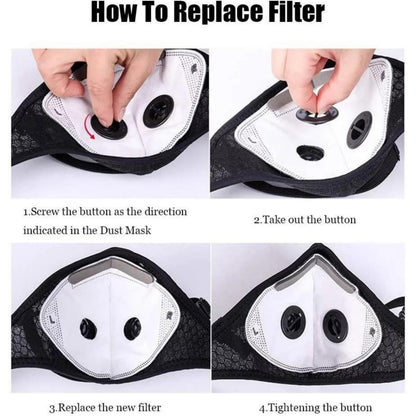 🔥LAST DAY 50% OFF -- 💖Reusable Carbon Filter Dust Mask – Built for Active Lifestyles