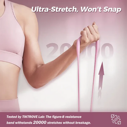 8-Shape Resistance Band 💪 with Comfort Massage Grip