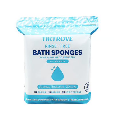 🏆Flash Sale⚡ 50K+  🌈Disposable Rinse-Free Bathing Wipes🧼