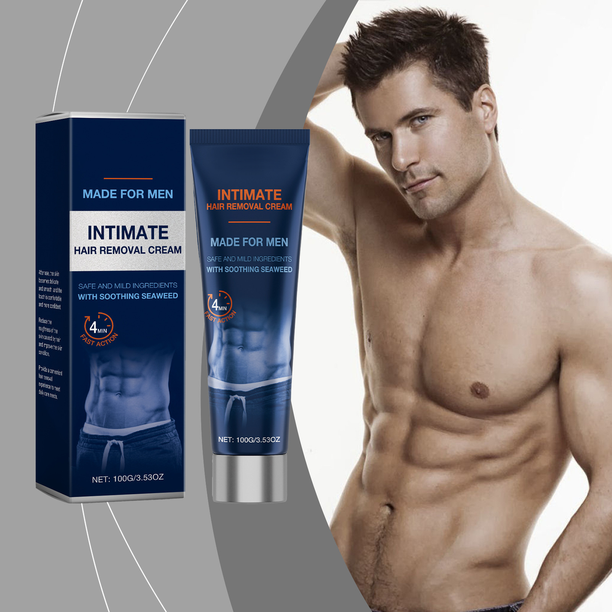 🔥INTIMATE Hair Removal Cream for Men - Gentle Foam Formula
