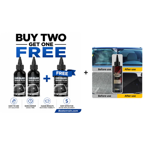 Fast-Acting Windshield Crack & Chip Repair Kit