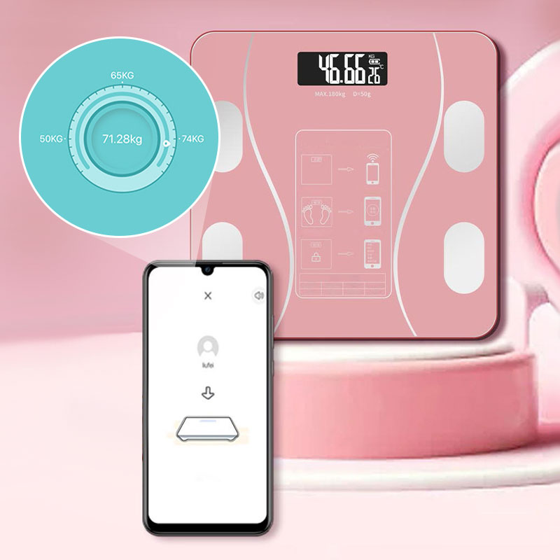 Smart BMI Digital Wireless Weight Scales with LCD Display