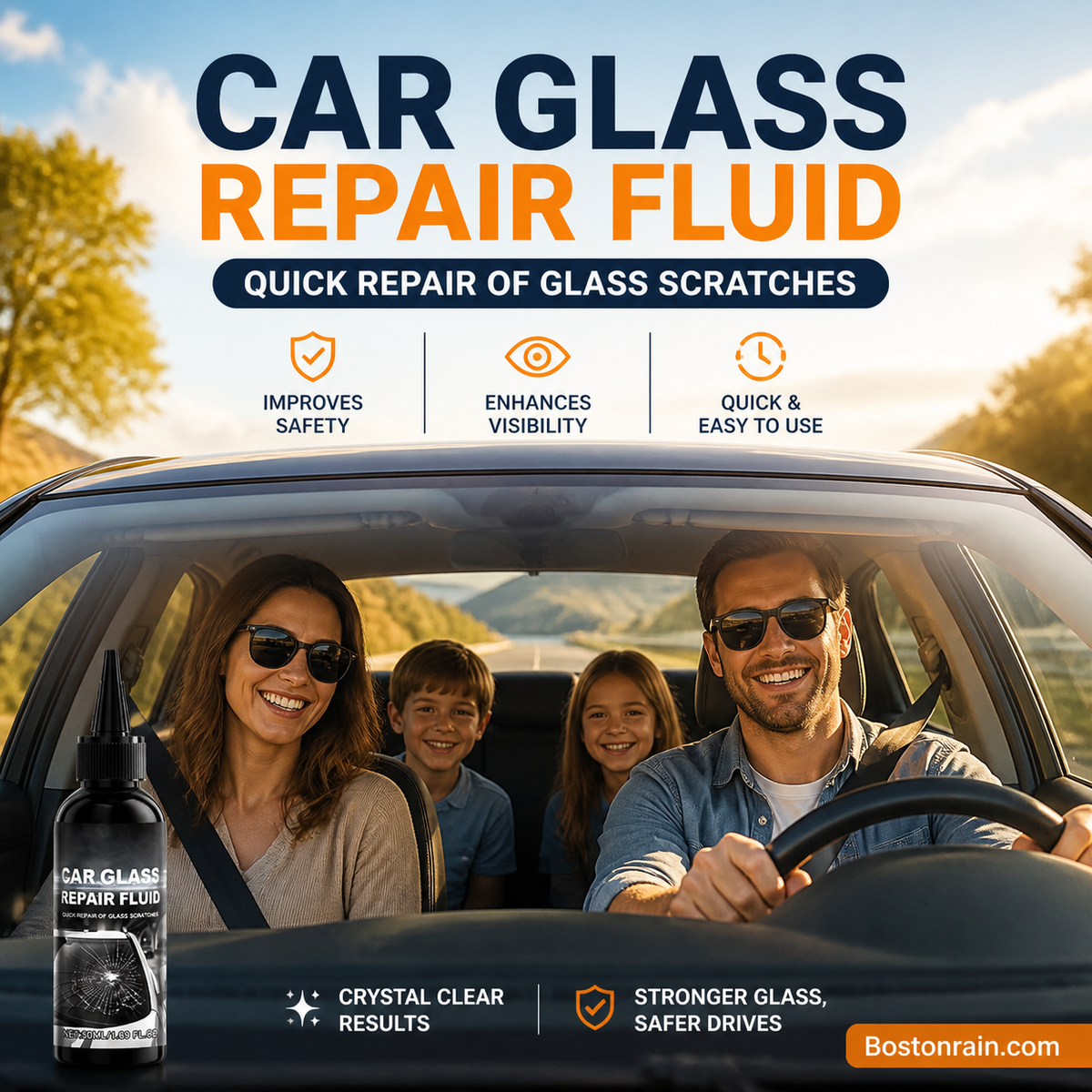 Fast-Acting Windshield Crack & Chip Repair Kit