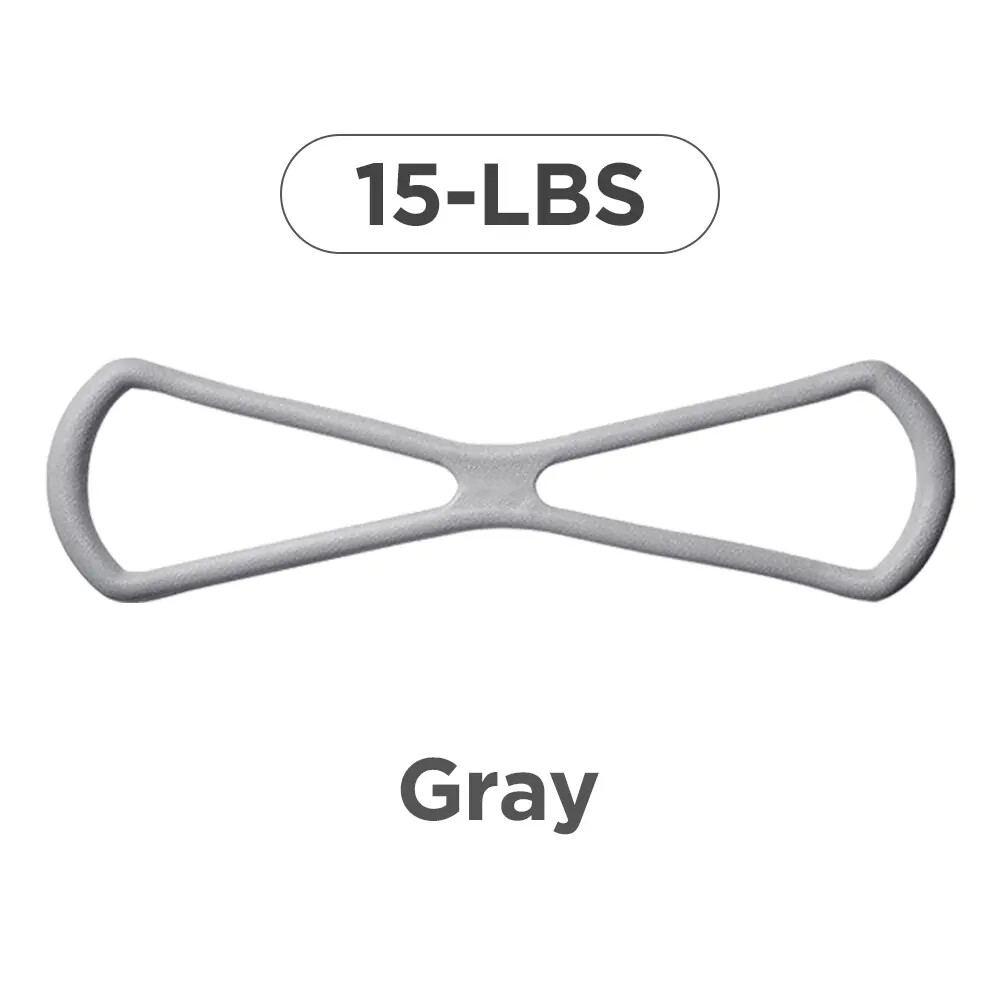 8-Shape Resistance Band 💪 with Comfort Massage Grip