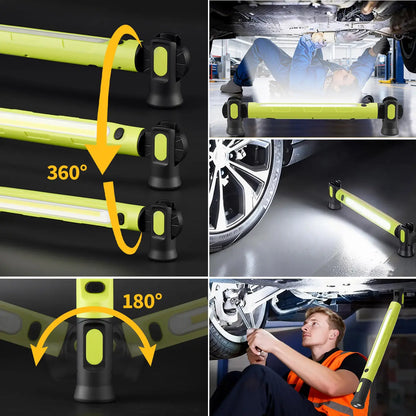 【FathersDayGift】3000LM Cordless Under Hood Work Light Bar for Car Repair & Garage Use