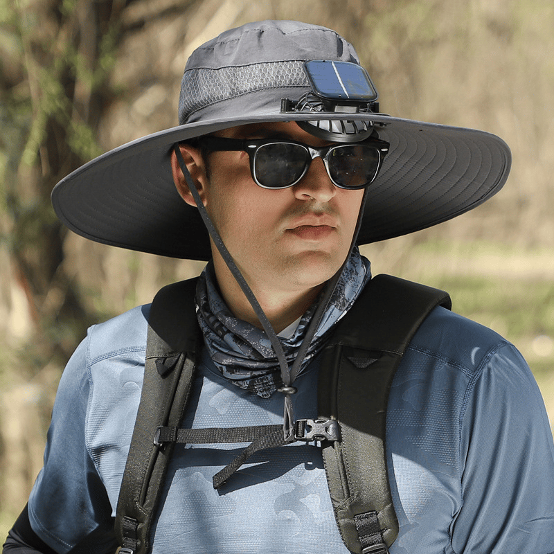 🔥2026 Summer Hot Sale🔥 New Ultralight Solar Fan Sun Hat – Lighter Than a Baseball!⚾(Only 11oz)