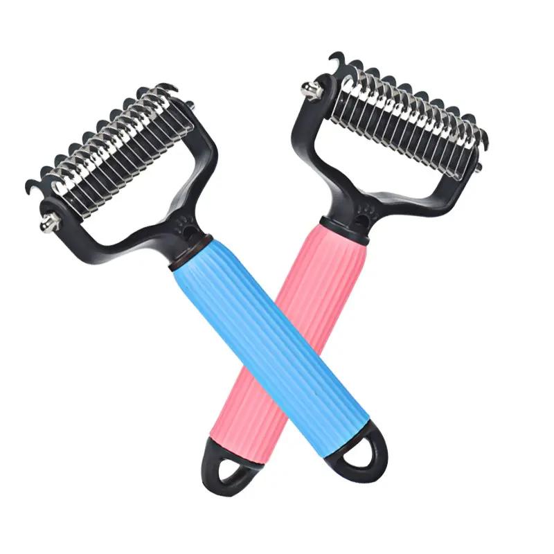 🐾🏆 Professional Deshedding Tool For Dogs And Cats – Gentle On Skin, Efficient Grooming & Comfortable Grip Design ✂️