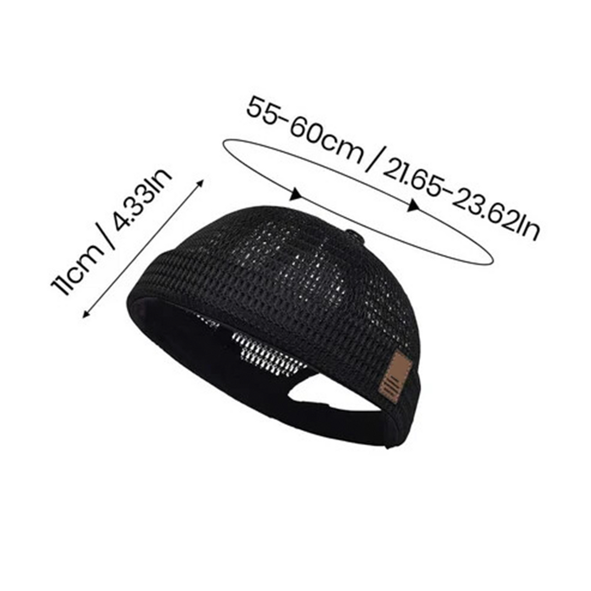Lightweight Breathable Mesh Brimless Cap