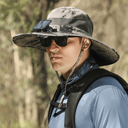 🔥2026 Summer Hot Sale🔥 New Ultralight Solar Fan Sun Hat – Lighter Than a Baseball!⚾(Only 11oz)