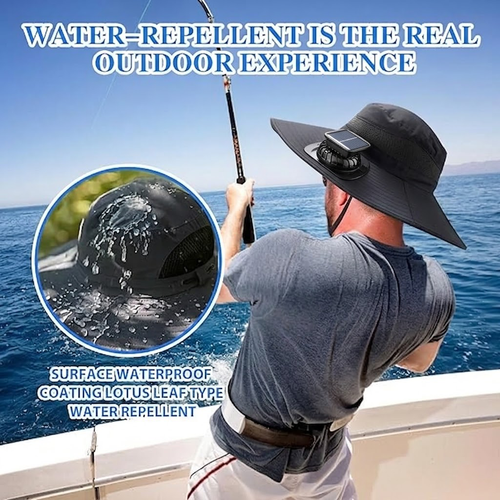 🔥2026 Summer Hot Sale🔥 New Ultralight Solar Fan Sun Hat – Lighter Than a Baseball!⚾(Only 11oz)