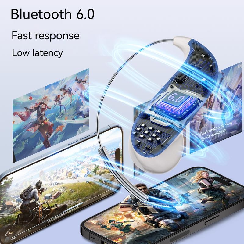 🎧Bluetooth Headphones with Zero‑Gravity Titanium Ear‑Hook Design🏃‍♂️✨
