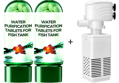 🔥Price to be restored soon !!♻️💧Powerful Aquarium Water Purification Tablet