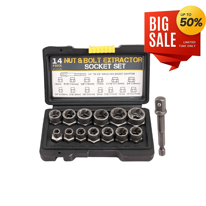  Impact Bolt Nut Extractor Set