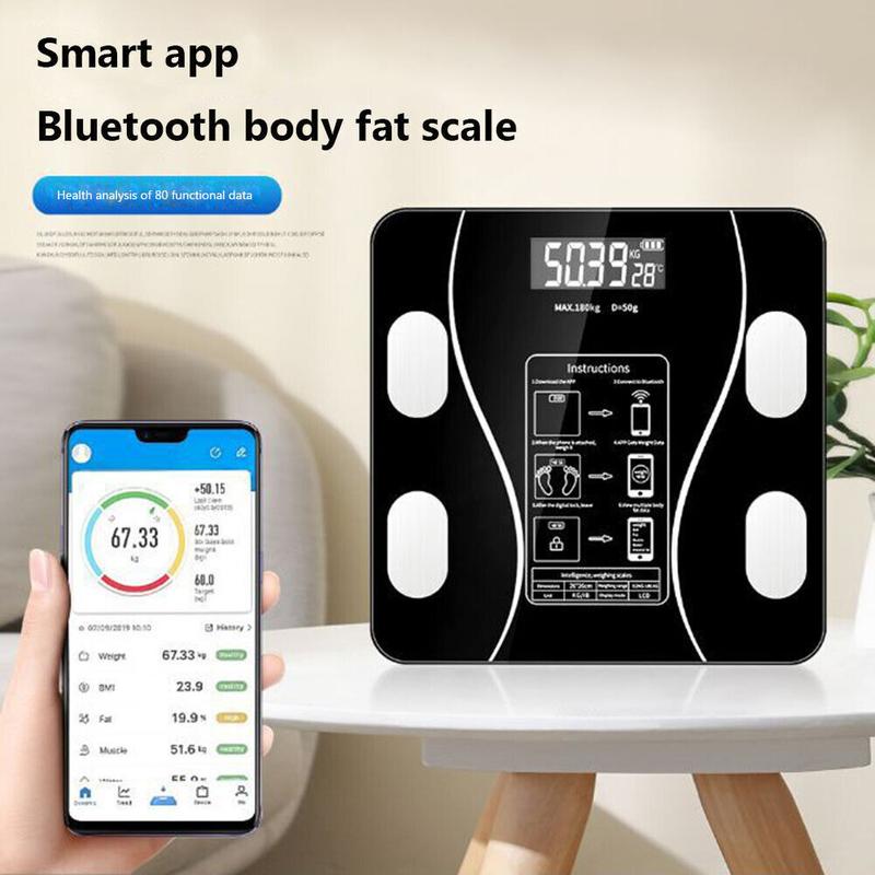 Smart BMI Digital Wireless Weight Scales with LCD Display
