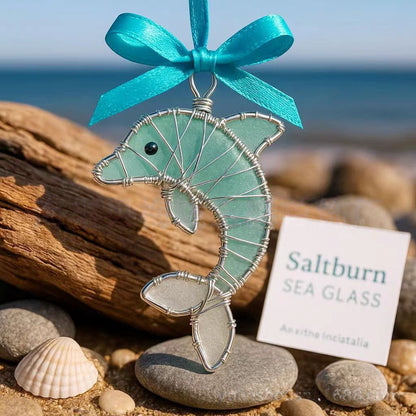 Handmade Frosted Ocean Suncatcher🐚