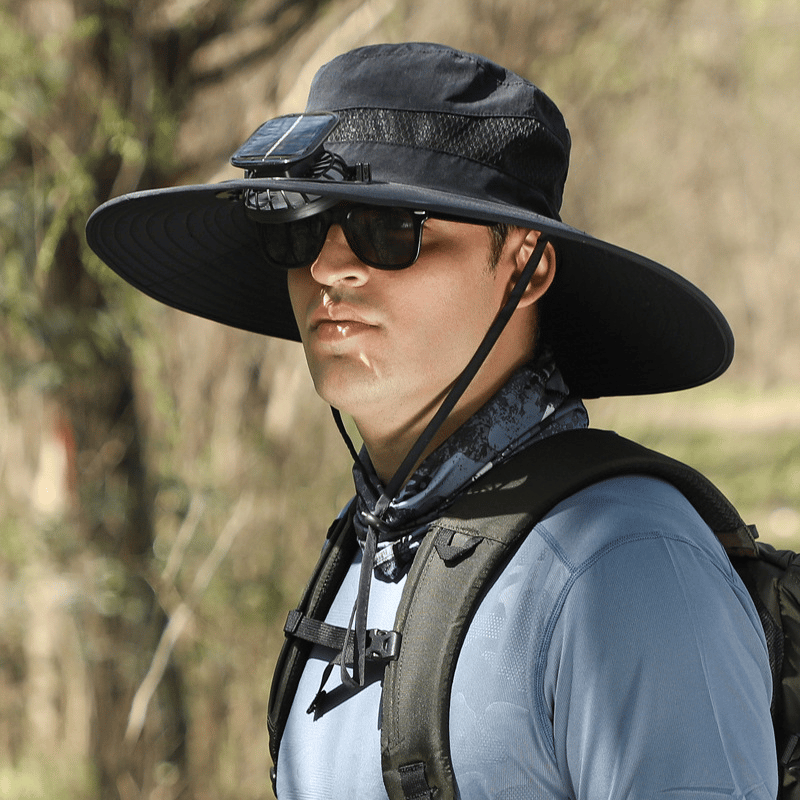 🔥2026 Summer Hot Sale🔥 New Ultralight Solar Fan Sun Hat – Lighter Than a Baseball!⚾(Only 11oz)