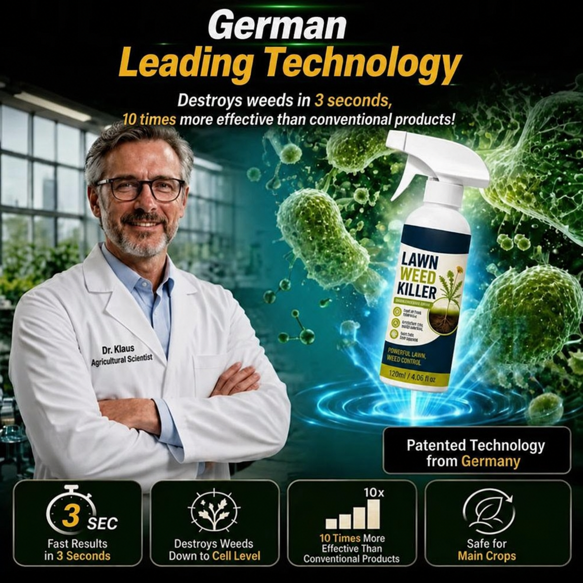 ⚡ [Easy and stress-free weeding in the garden] Herbicide for domestic use