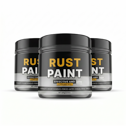 Gray Waterproof, UV-Resistant, Wear-Resistant Anti-Rust Paint with Brush