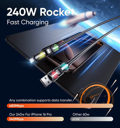 🔥240W 4-in-1 USB Fast Charging Cable