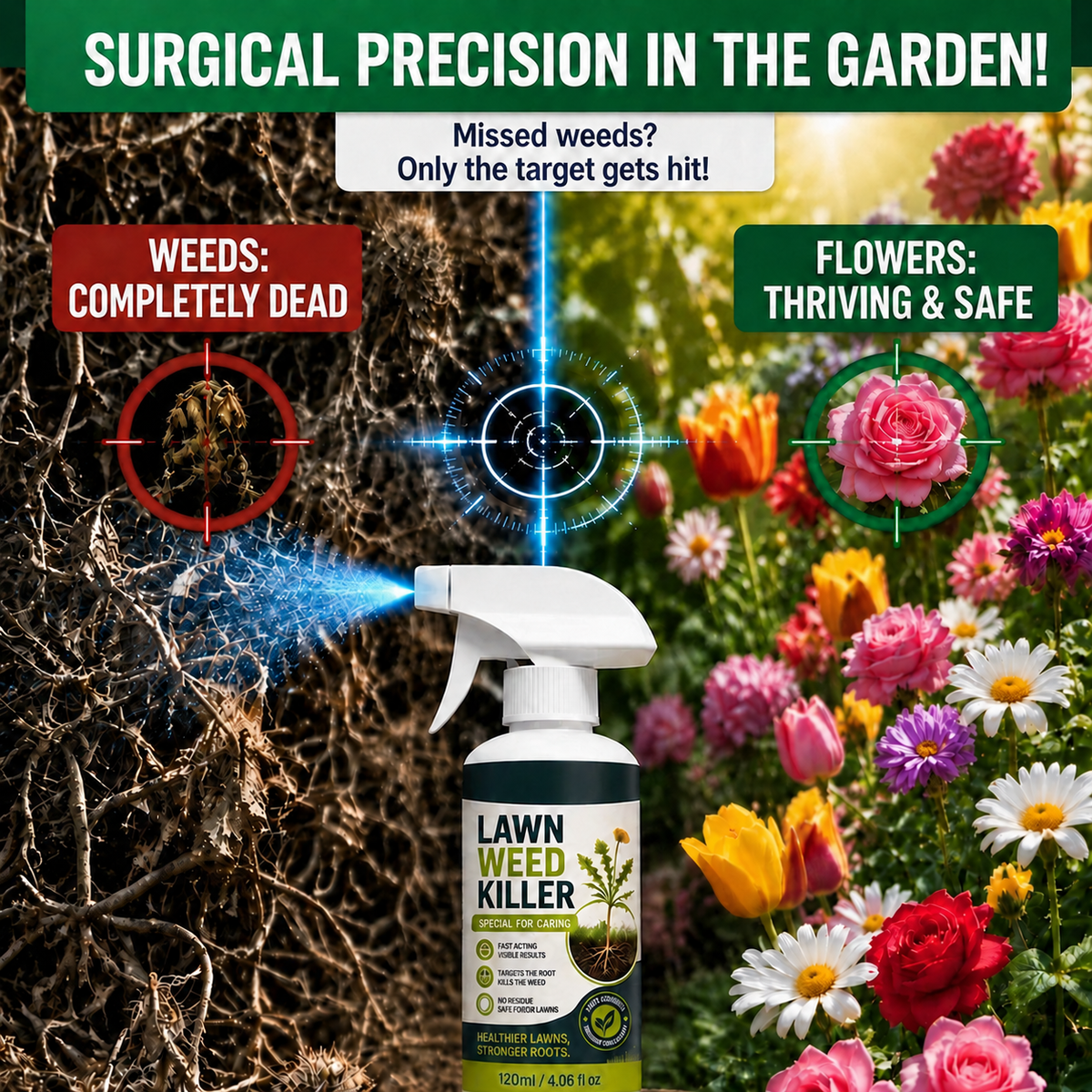 ⚡ [Easy and stress-free weeding in the garden] Herbicide for domestic use