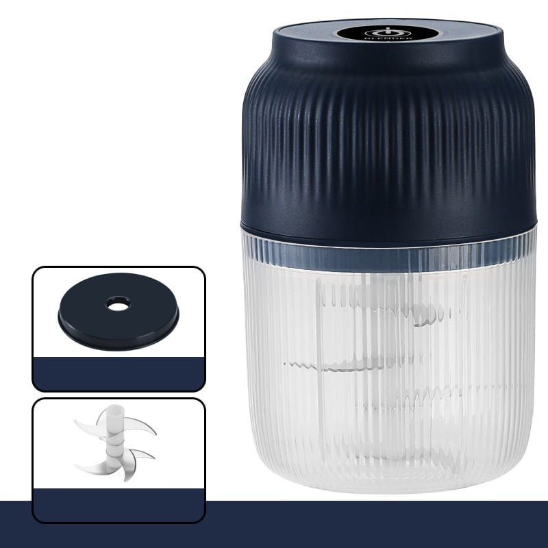 Blue 320ml PP cup with six-blade Cyclone