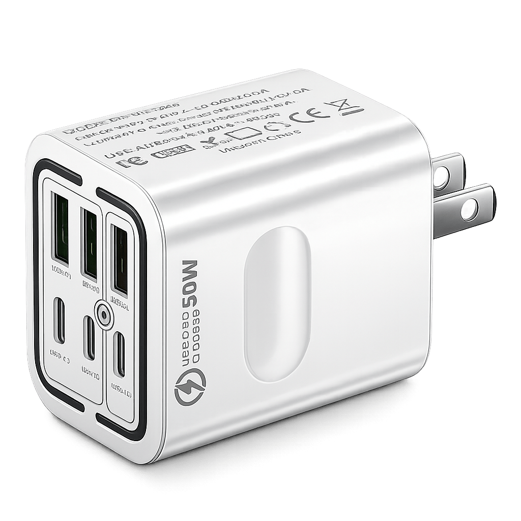 The Ultimate 6-Port USB-C & USB-A Portable Charging Station