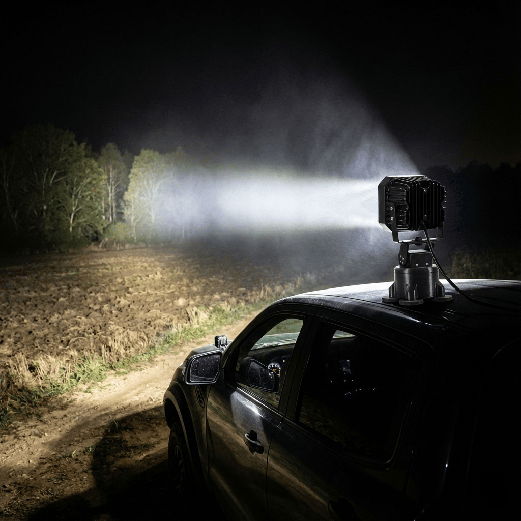 Laser LED Searchlight: Command the Night!  💡🔥✨