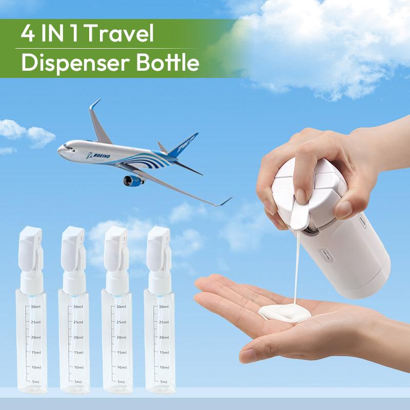 4-in-1 Leakproof Rotatable Travel Dispenser Set