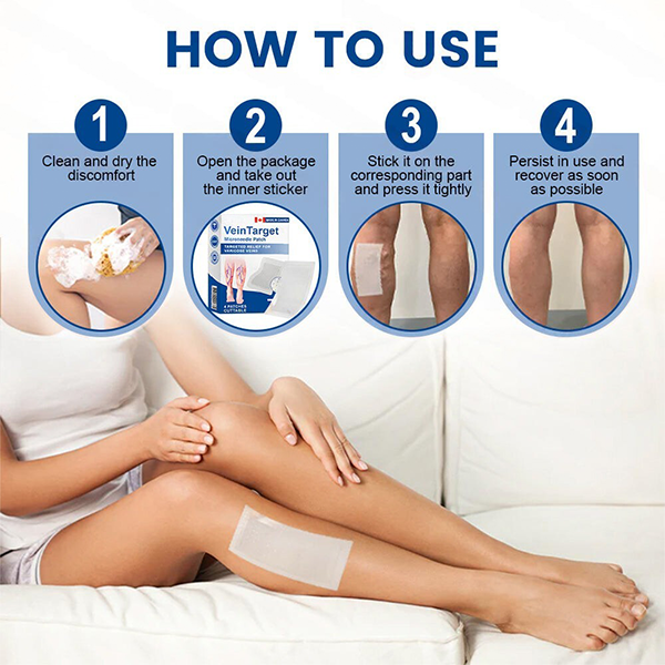 👨‍⚕️✅✅VeinTarget Microneedle Patch⚡Instant Relief, Long-Term Results