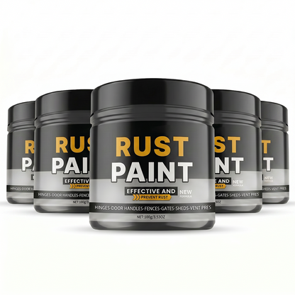 Gray Waterproof, UV-Resistant, Wear-Resistant Anti-Rust Paint with Brush