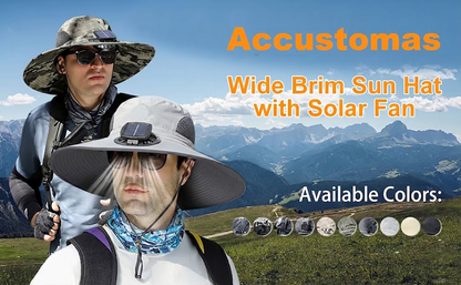 🔥2026 Summer Hot Sale🔥 New Ultralight Solar Fan Sun Hat – Lighter Than a Baseball!⚾(Only 11oz)