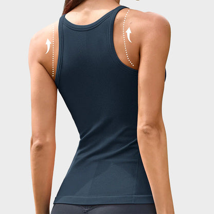 Built-In Bra Racerback Sports Cami Top