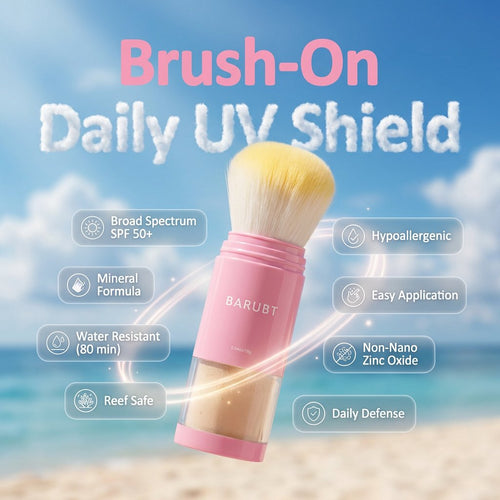 Brush-On SPF 50 Sunscreen | Portable Clean Sun Protection for All Skin Types