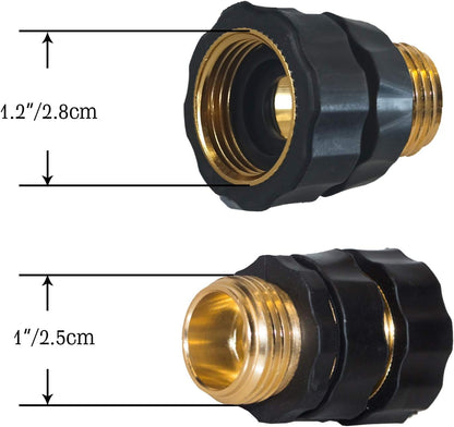 Garden Hose Quick Connector, 3/4 Inch Male and Female Garden Hose Fitting Quick Connector