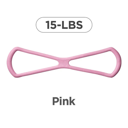 8-Shape Resistance Band 💪 with Comfort Massage Grip